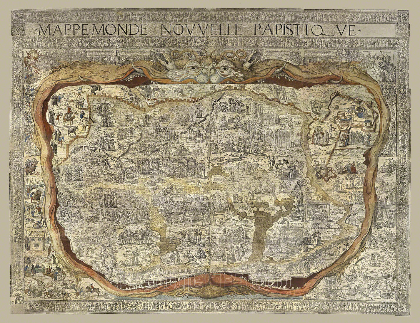 Mappe Monde Novelle Papistique
