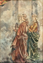 Ausstellung Aschenbrödel Moritzburg Wandbild